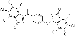 Пигмент-Жута-110-Молекуларна структура