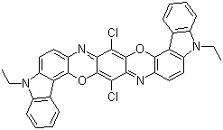 Пигмент-љубичаста-23-Молекуларна структура